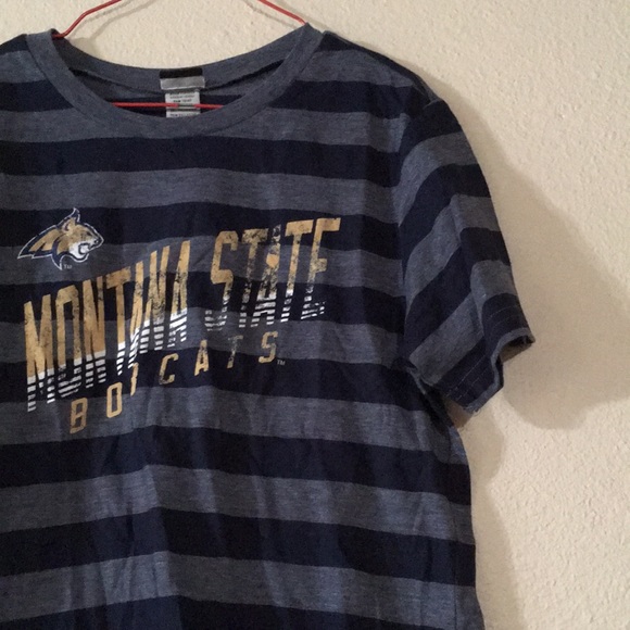 Montana State Bobcats Blue Short Sleeve Tee Size M - Picture 4 of 12